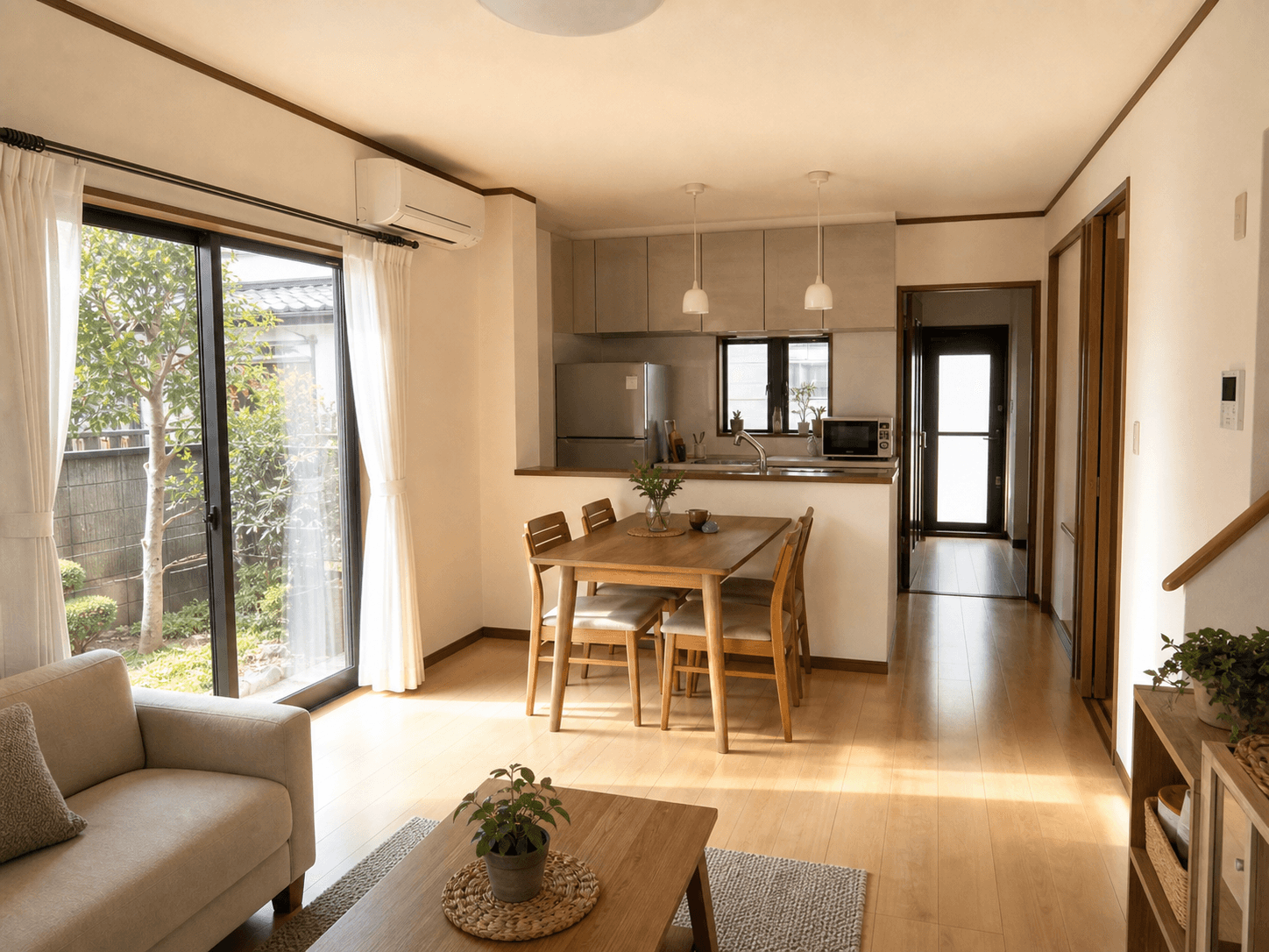 楠の木通りの小さな戸建のLDK内観